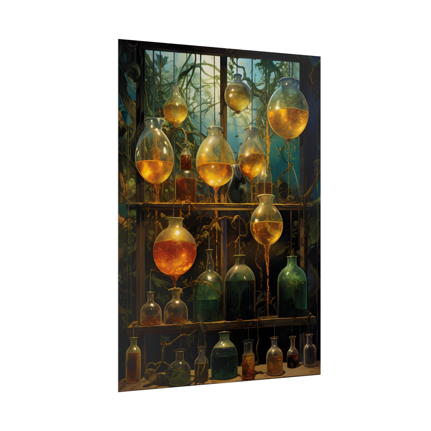 Vigors and Plasmids: Mysterious Lab Equipment Artwork - Poster