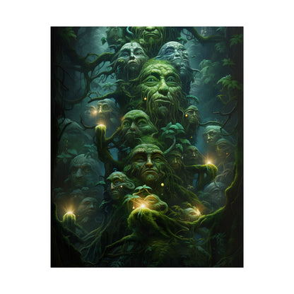 Mystical Ancient Forest Guardians: Natural Artwork - Poster