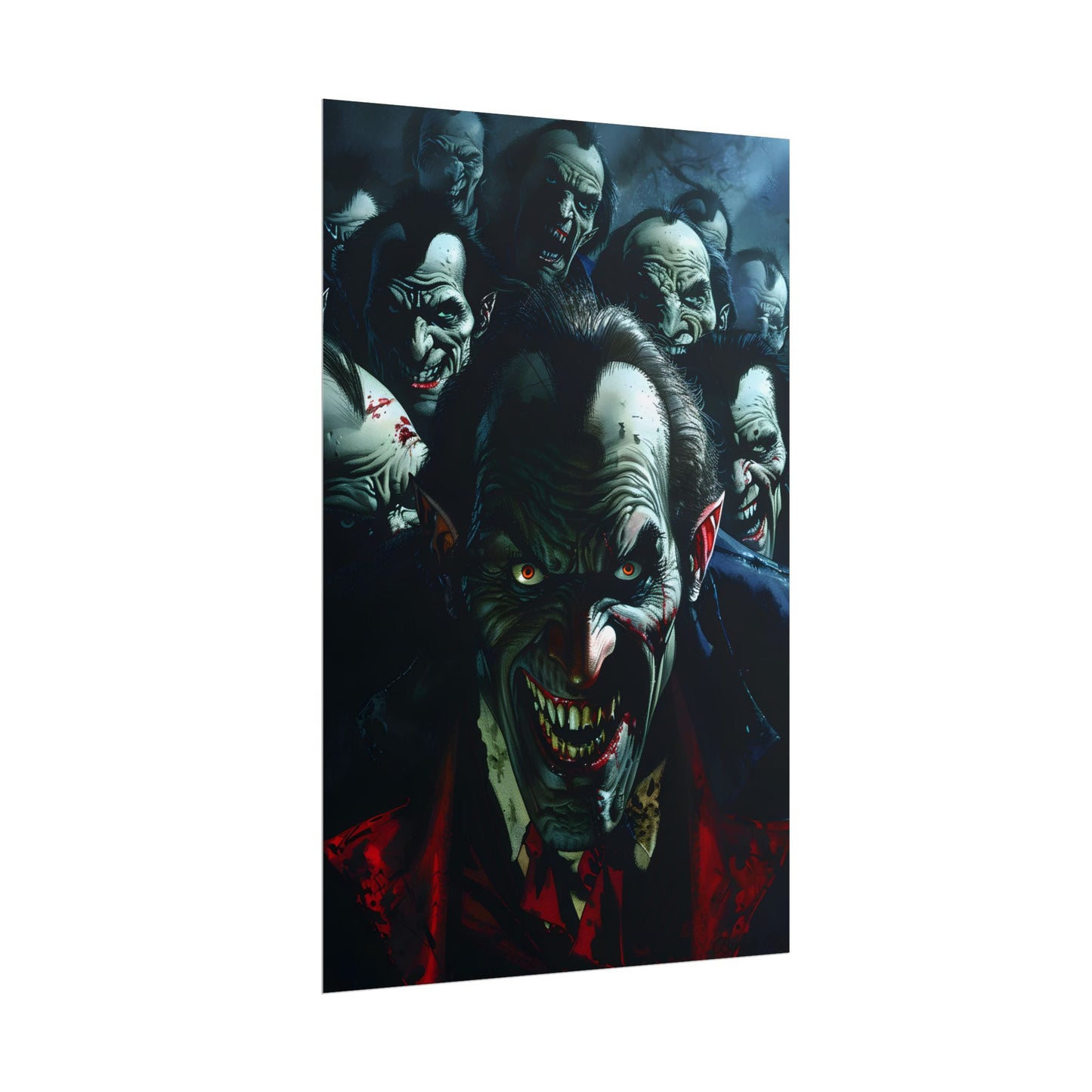 Mischievous Vampires: Gothic Group Artwork - Poster