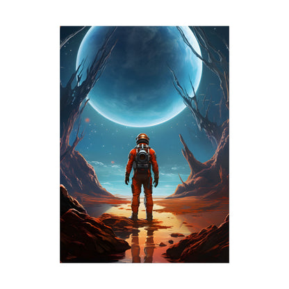 Futuristic Wilderness Explorer - Poster