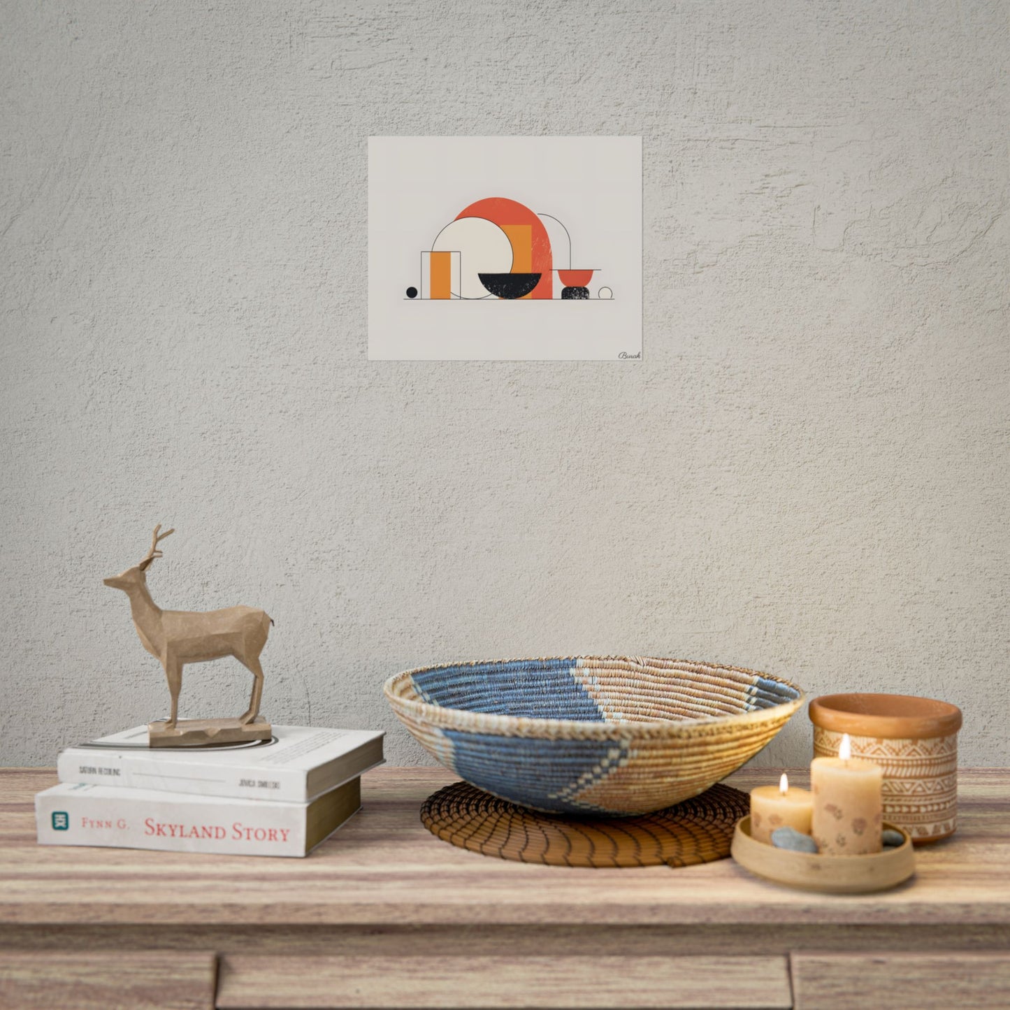 Minimalist Digital Product Design: Bold Block Artwork - Poster