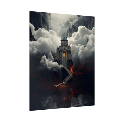 Handheld Message: Personal Artwork in a Small Oval Frame - Poster