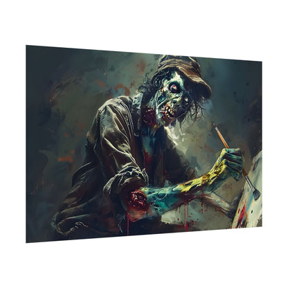 Zombie Horror Original Art: Original Artwork - Poster