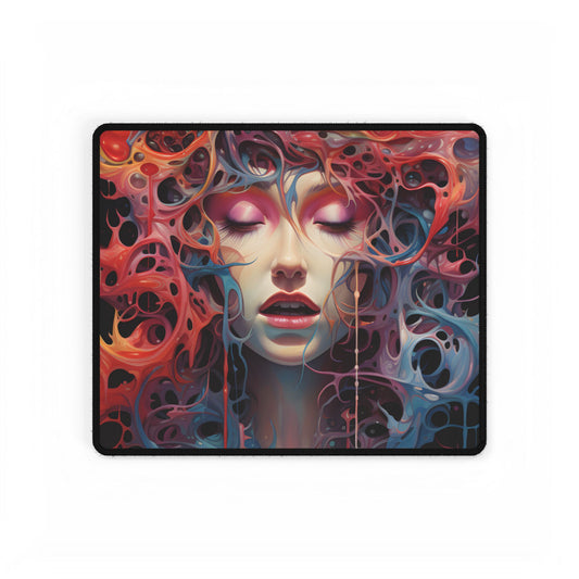 Tears in Reality: Surreal Portals Digital Art - Desk Mat