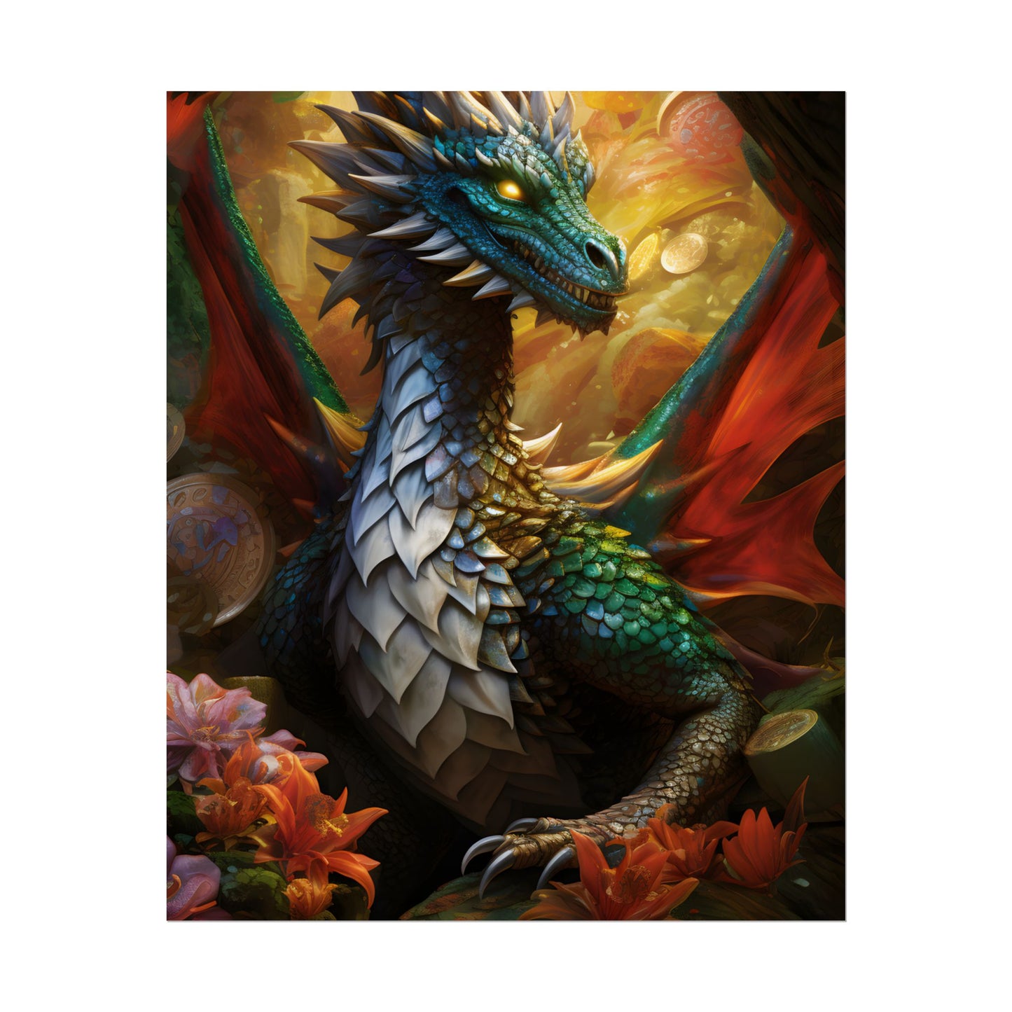 Epic Fantasy Dragon: Ancient Guardian of Wonder - Poster
