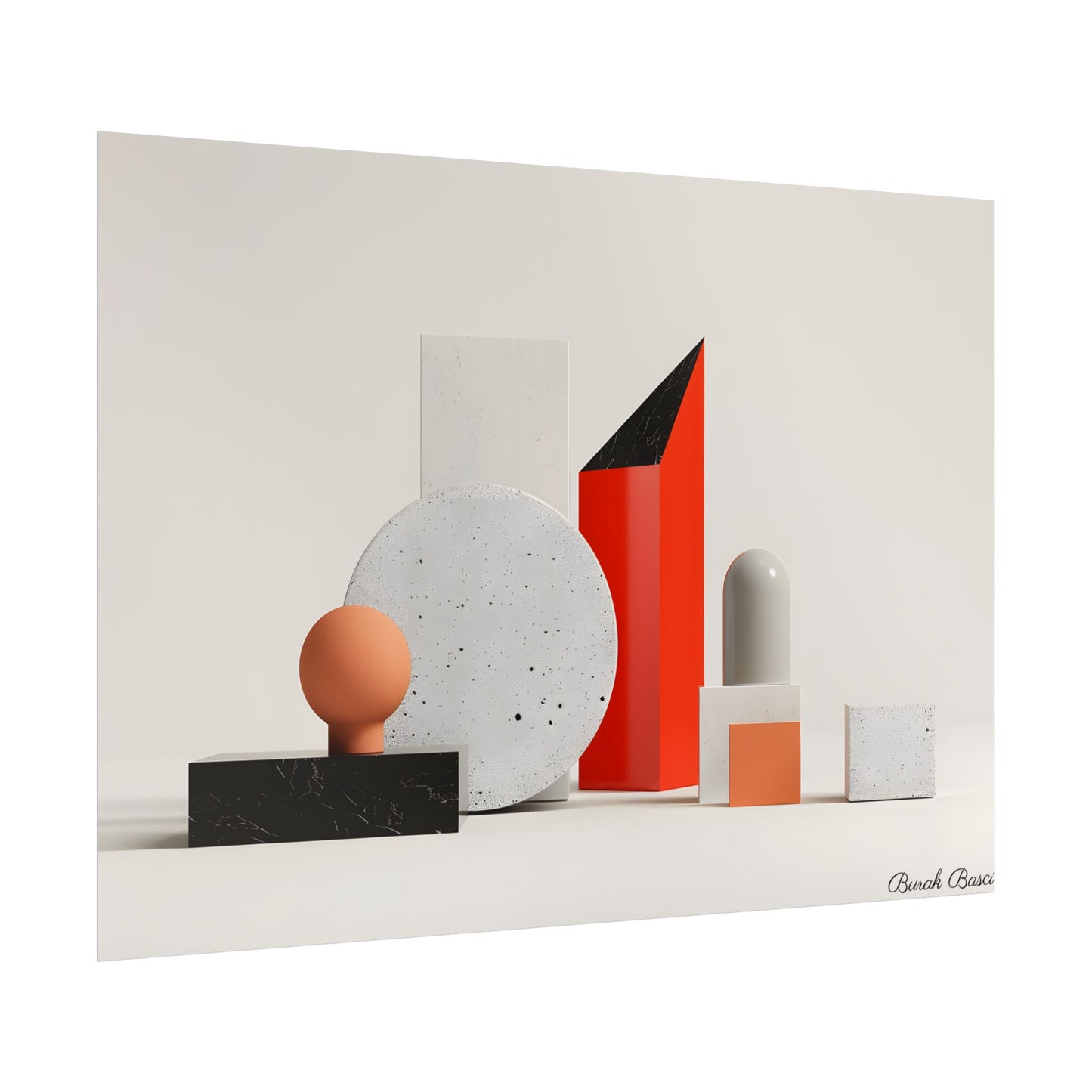 Minimalist Geometric Design: Modern Accessory Artwork - Poster