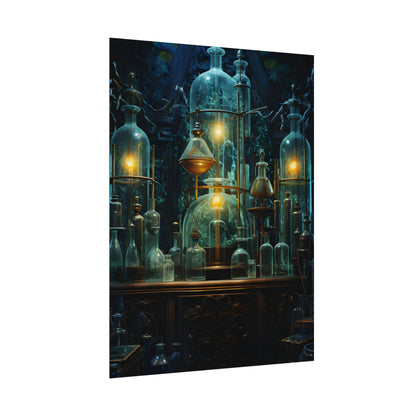 Laboratory Scene: Scientist in Chemical Research - Poster