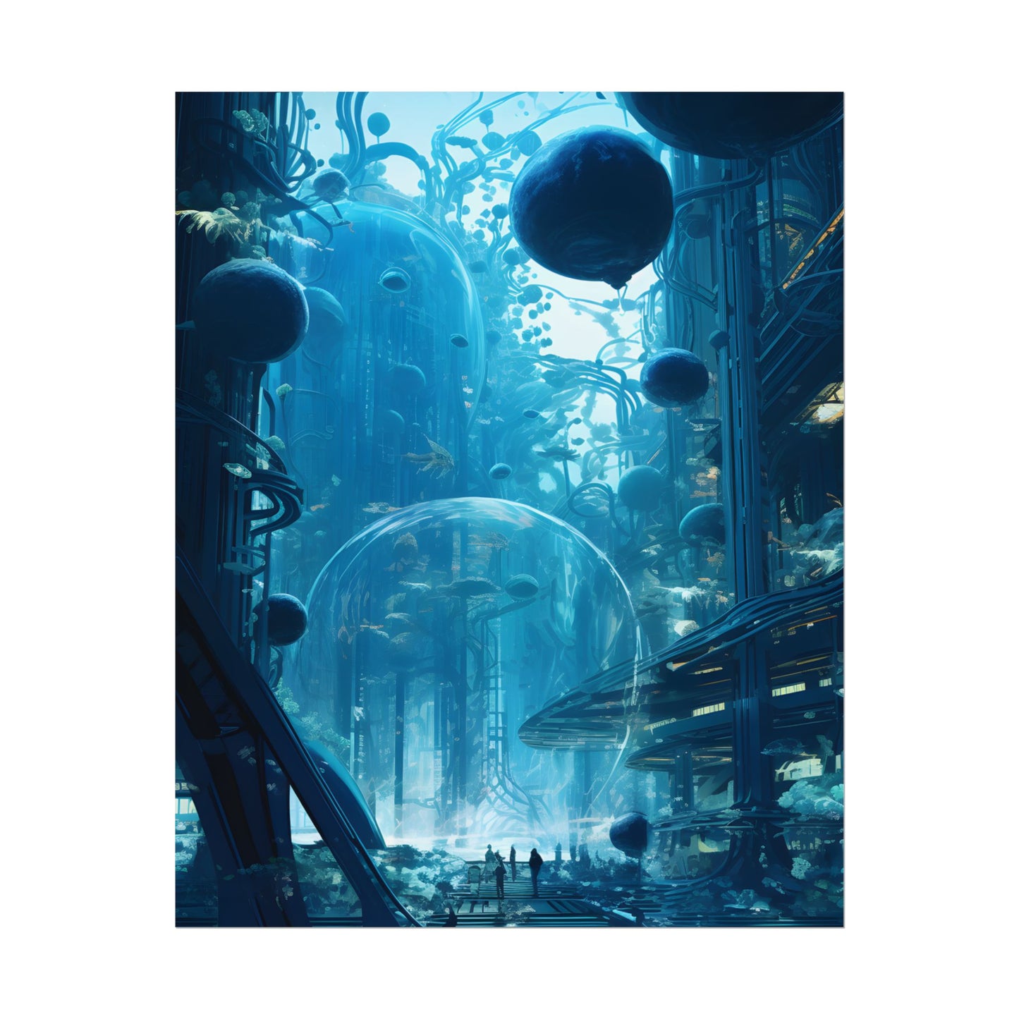 Underwater City of the Future: Sustainable Living in Harmony with Nature - Poster