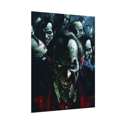 Mischievous Vampires: Gothic Group Artwork - Poster