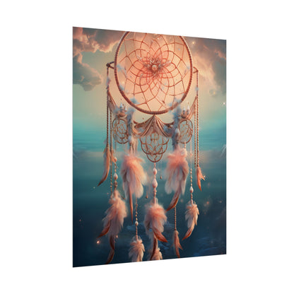 Ethereal Dreamcatcher Realm: Surreal Dreamscape Digital Art - Poster