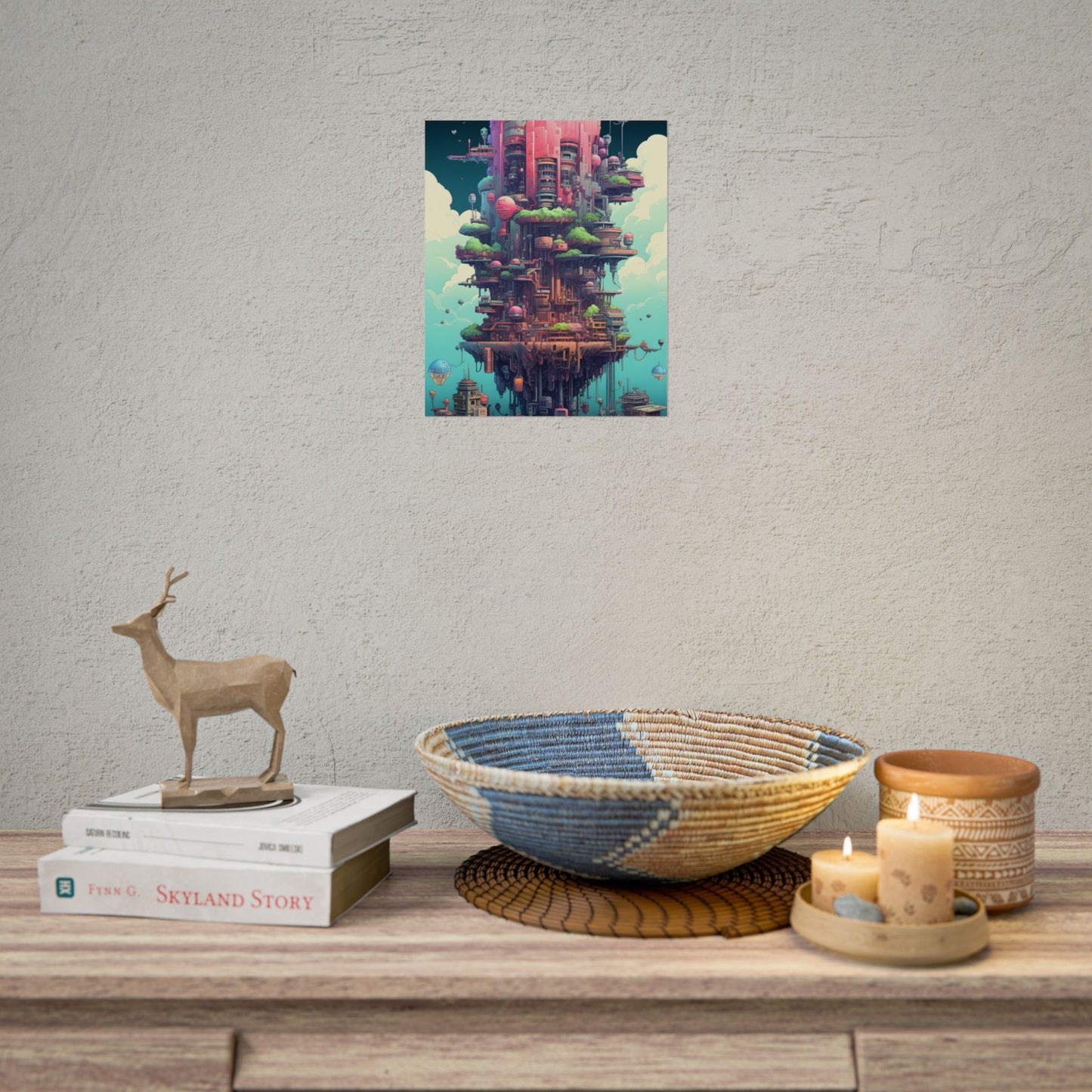 Gamified Pixelated Cyber-Pets: Colorful Digital Art - Poster