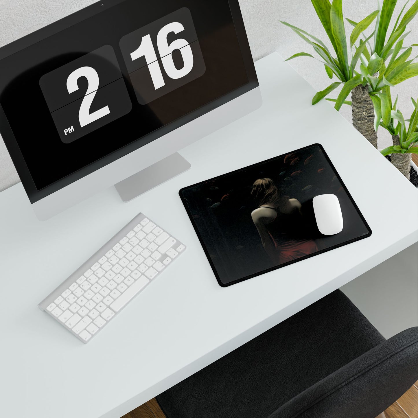Casual Outdoor Chic: Capturing Life's Simple Moments - Desk Mat