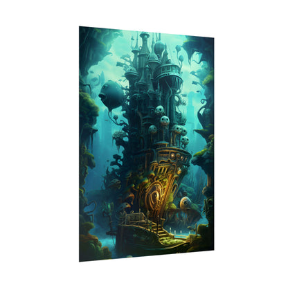 Steampunk Undersea Odyssey: Captain Nemo's Mechanical Voyage - Poster