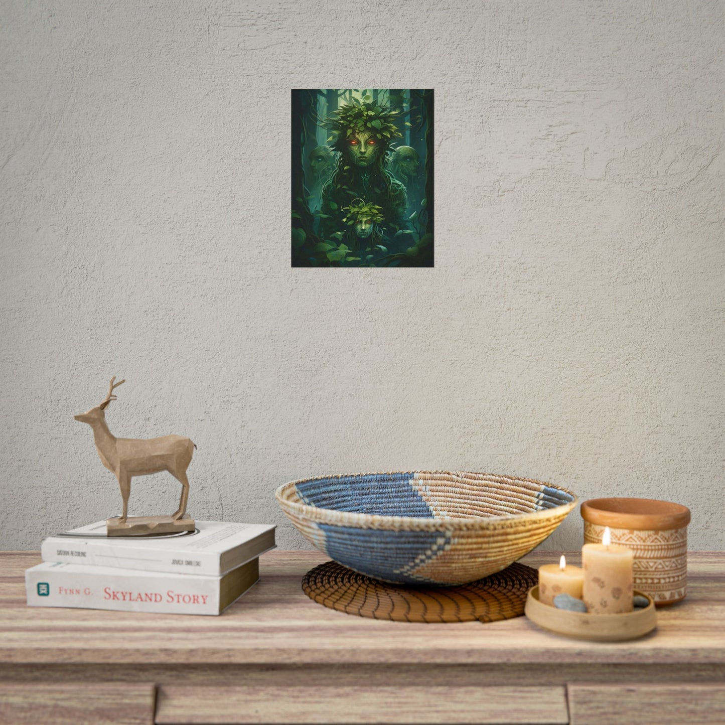 Mystical Forest Guardians: Serene Ancient Tree Spirits - Poster