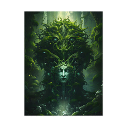 Mystical Forest Guardians: Ancient Tree Spirits Ethereal Artwork - Poster