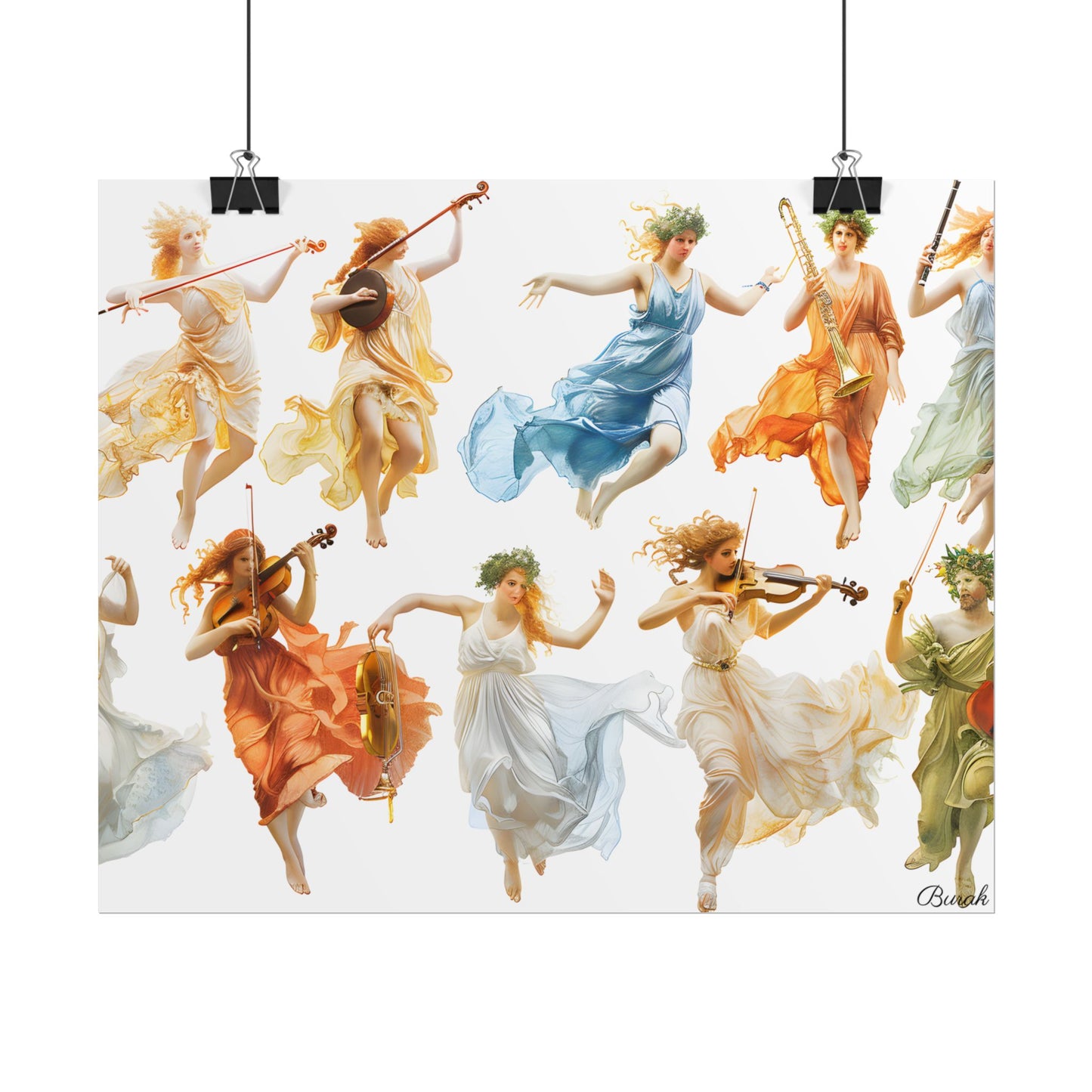 Ethereal Goddesses of Greece: Athena to Nemesis Artwork - Poster