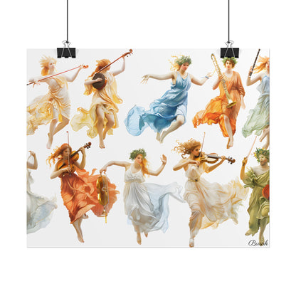 Ethereal Goddesses of Greece: Athena to Nemesis Artwork - Poster