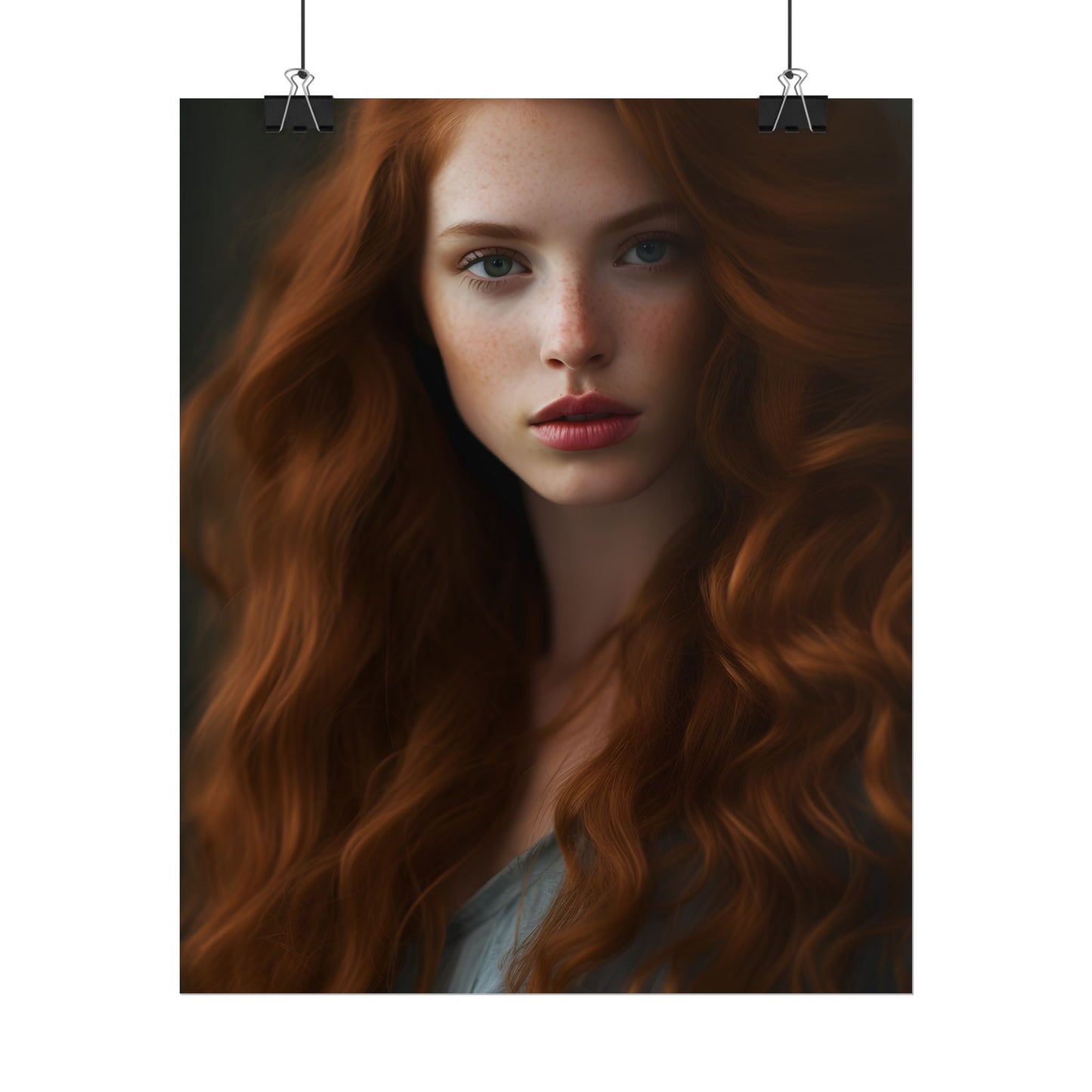 Redheaded Woman: Natural Beauty - Poster