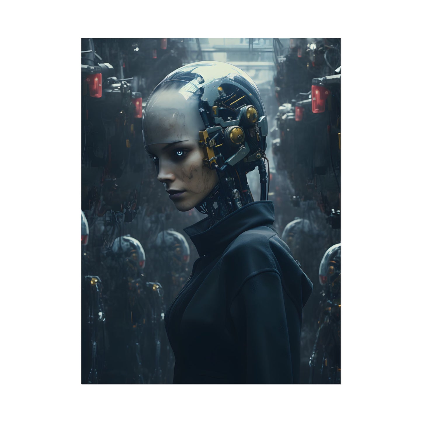 A group of charismatic thieves pull off a daring robotic art heist - Action - Poster