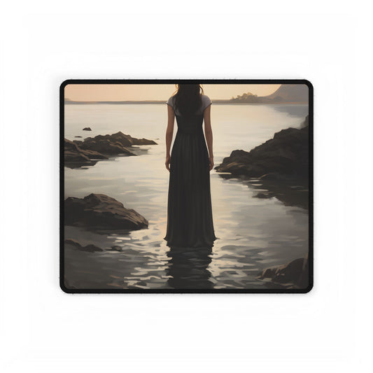 Urban Portrait: City Building Background Artwork - Desk Mat