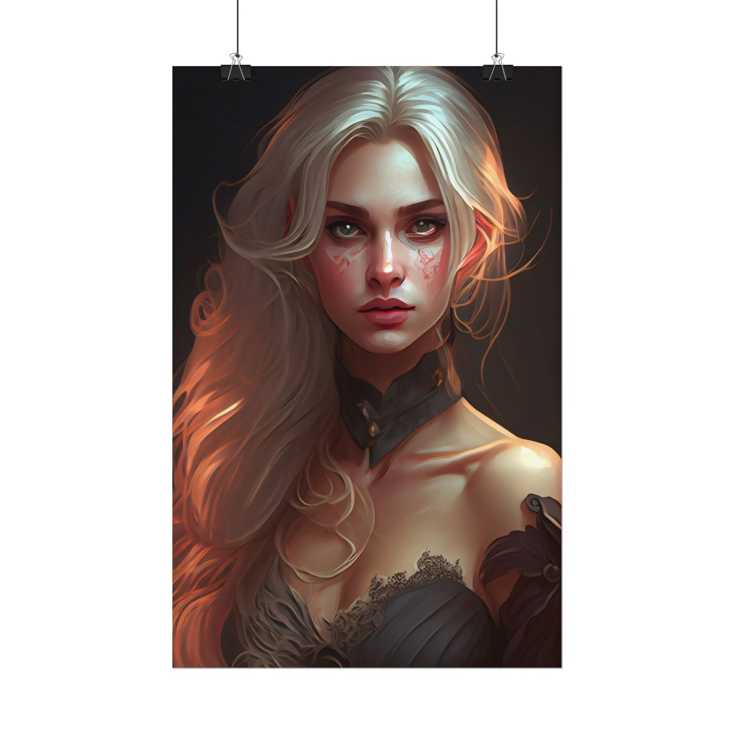 Blonde Beauty: Artistic Portrait of a Woman - Poster