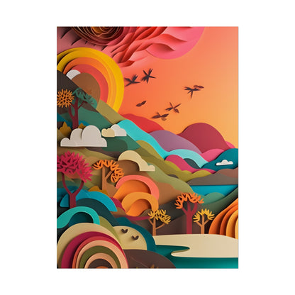 European Quilled Artwork: A Masterpiece of Paper Intricacy - Poster