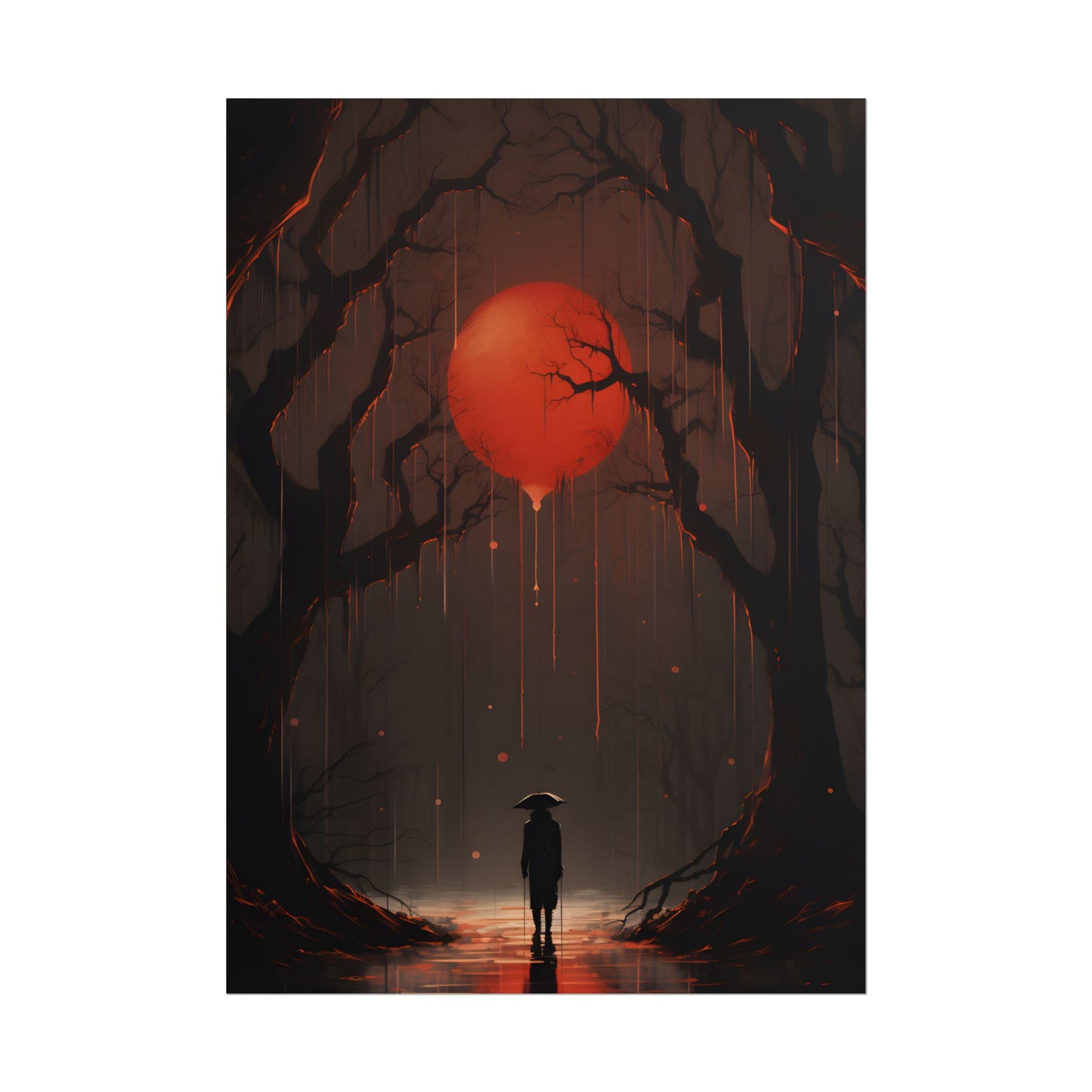 Candid Moment: Intimate Indoor Artwork - Poster