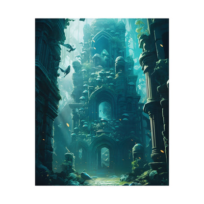 Lost Underwater Civilization: Ancient Artifacts in Mysterious Depths - Poster