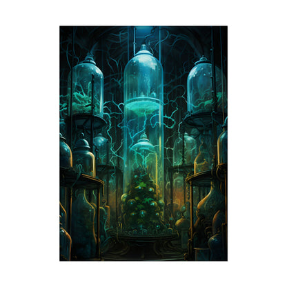 Molecular Secrets: Laboratory Artwork Showcase - Poster