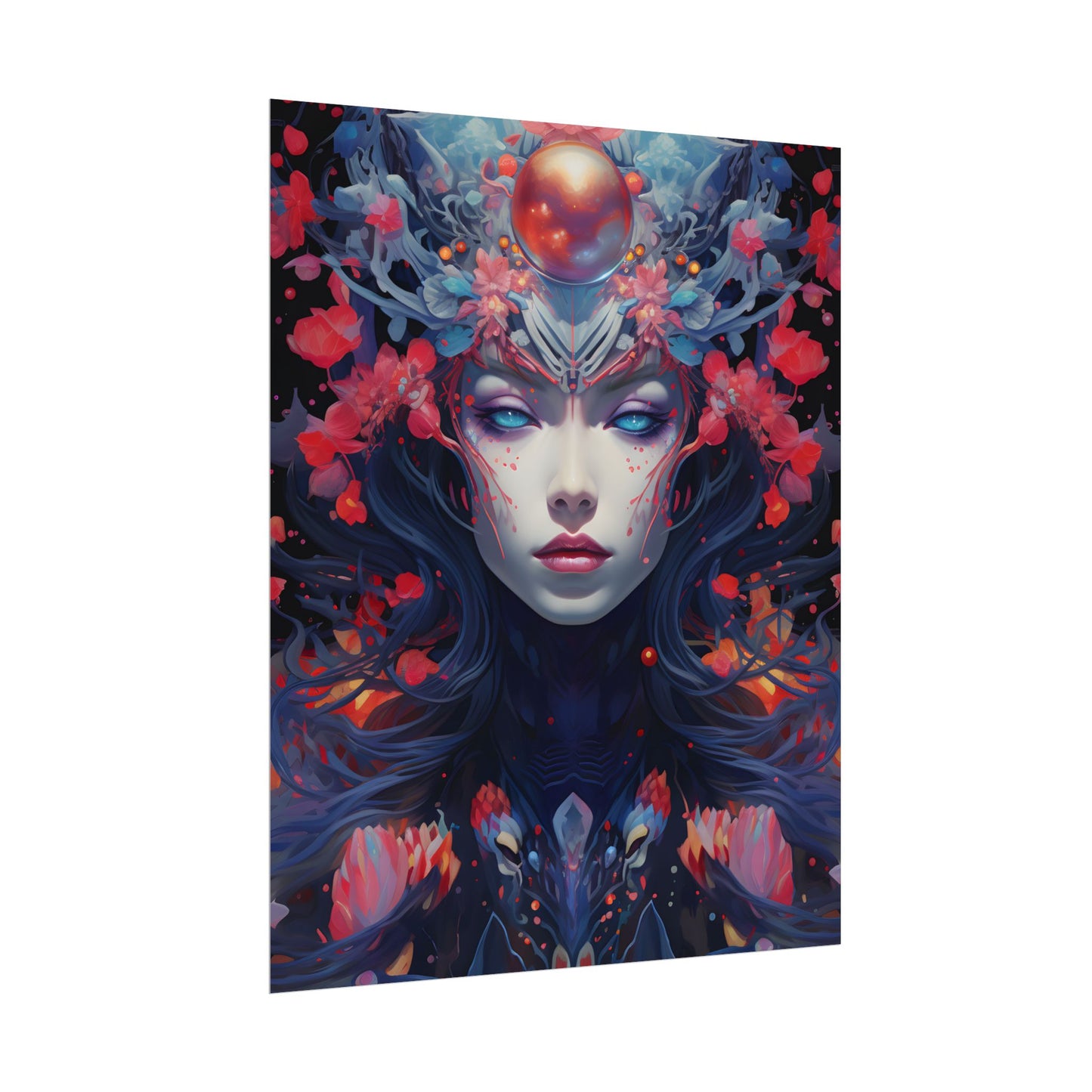 Otherworldly Celestial Dreams: Starry Night Artwork - Poster