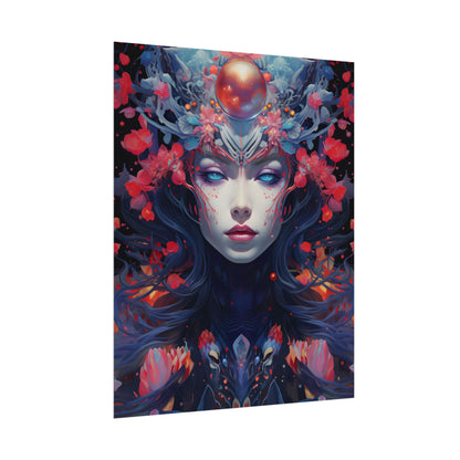 Otherworldly Celestial Dreams: Starry Night Artwork - Poster