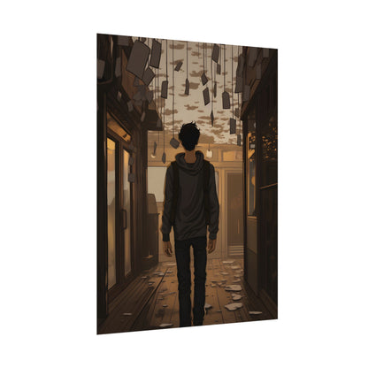 Candid Moment: A Person's Story in an Indoor Setting - Poster