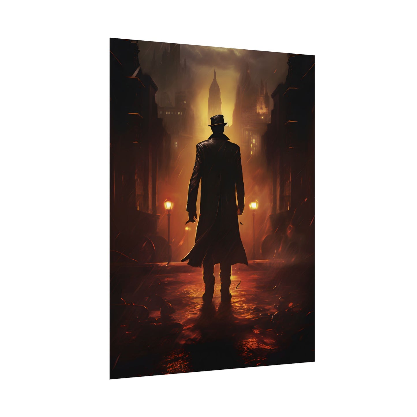 Urban Fantasy Detective: Mystery Graphic Novel Artwork - Poster