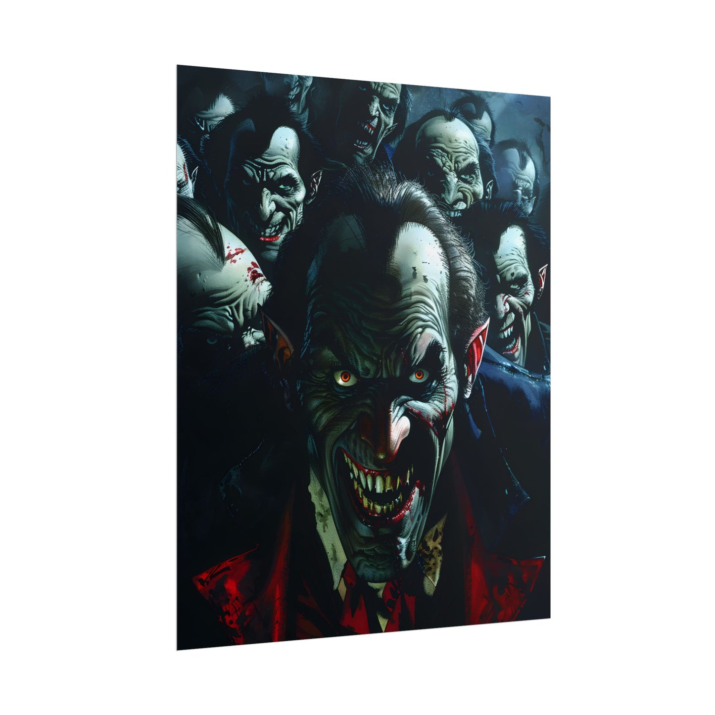 Mischievous Vampires: Gothic Group Artwork - Poster