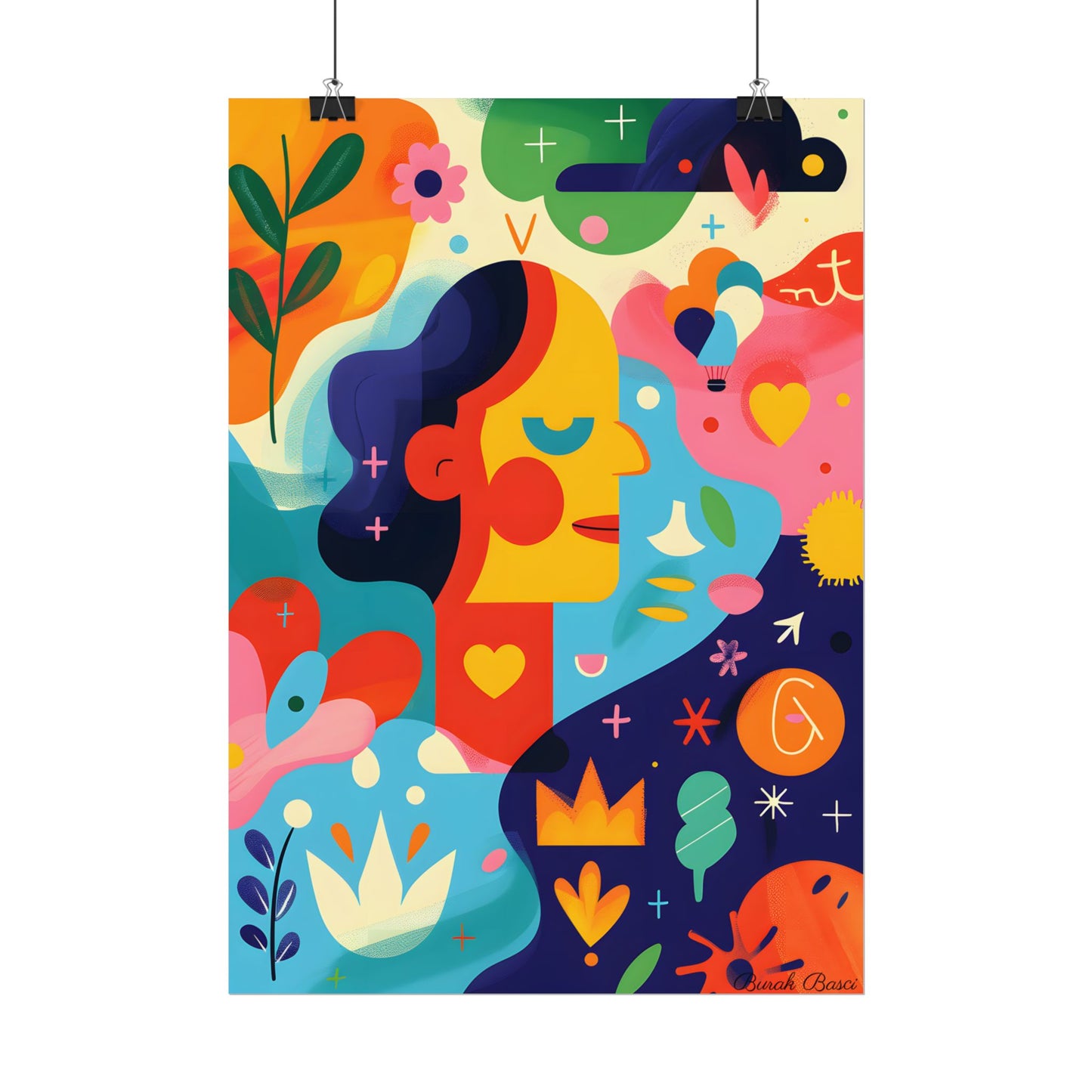 Vibrant Growth Mindset Quote: Colorful Inspiration Art - Poster