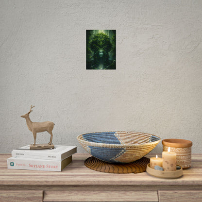 Mystical Forest Guardians: Ancient Tree Spirits Ethereal Artwork - Poster