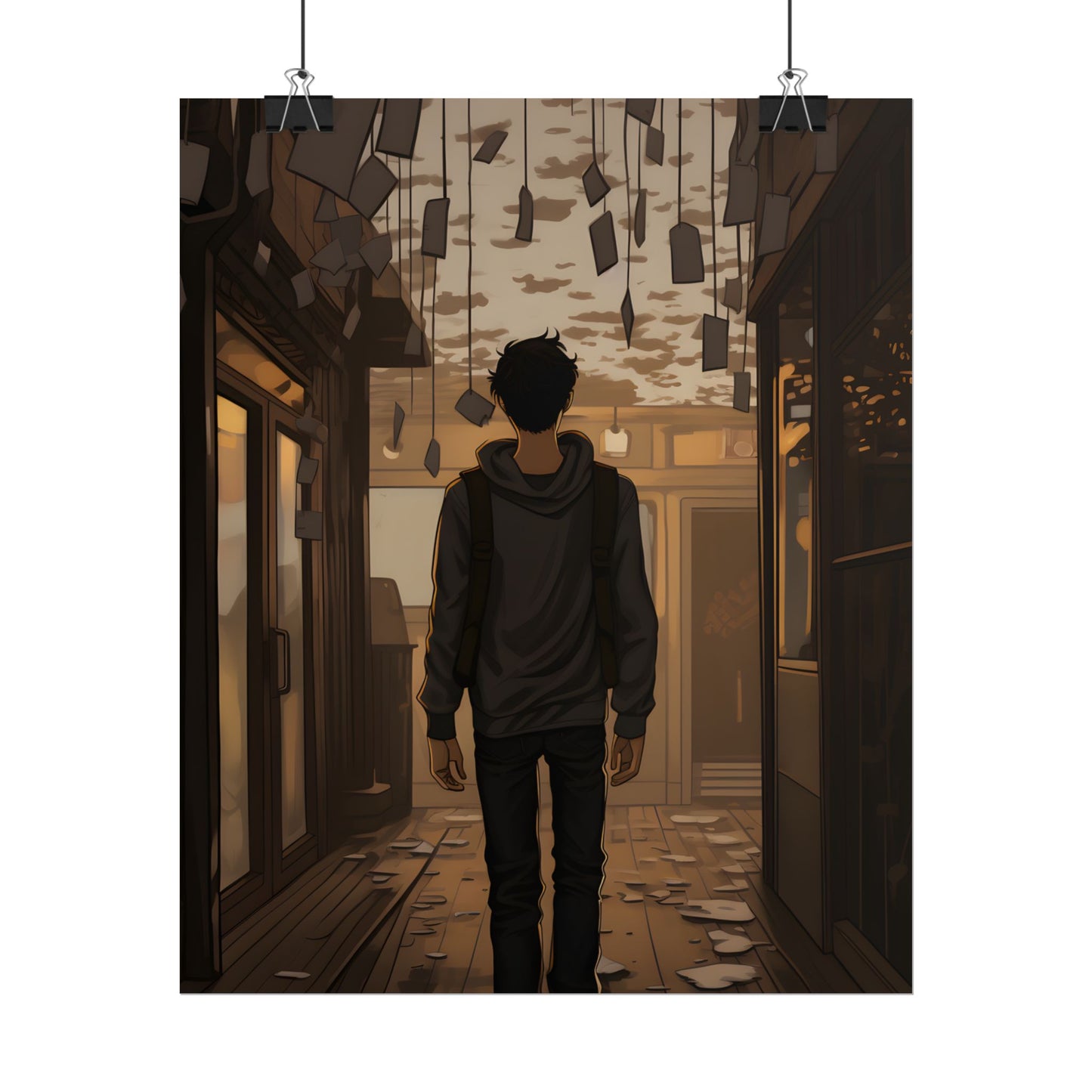 Candid Moment: A Person's Story in an Indoor Setting - Poster