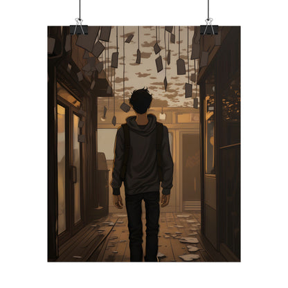Candid Moment: A Person's Story in an Indoor Setting - Poster