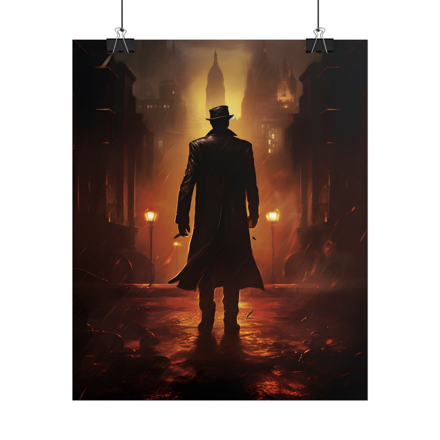 Urban Fantasy Detective: Mystery Graphic Novel Artwork - Poster