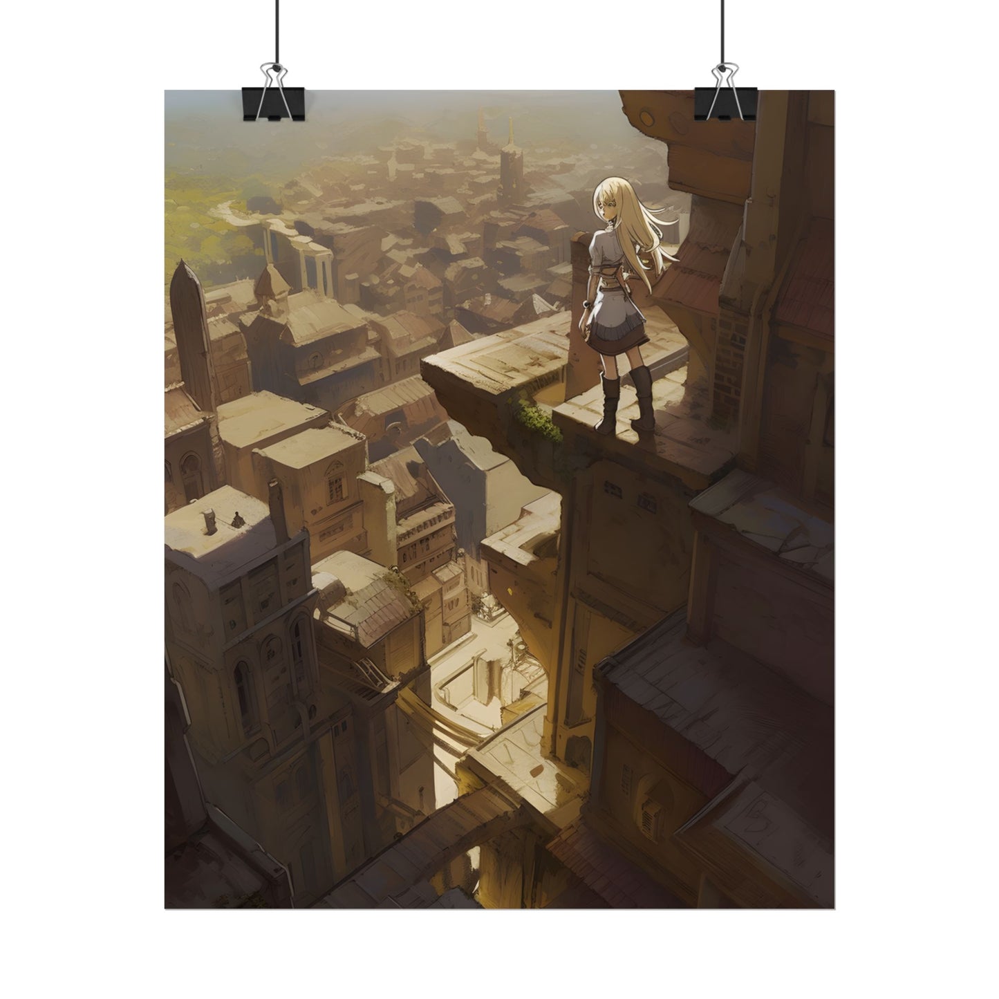 Peaceful Moments: Birds Soar High in Tranquility - Poster