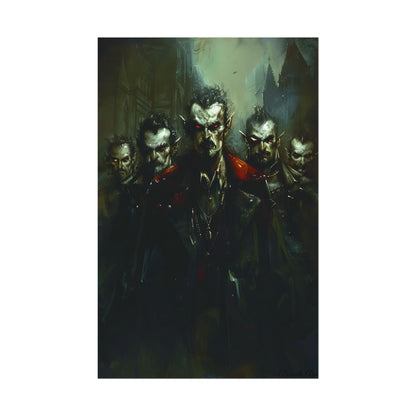 Gothic Vampires: Dark Fantasy Artwork - Poster