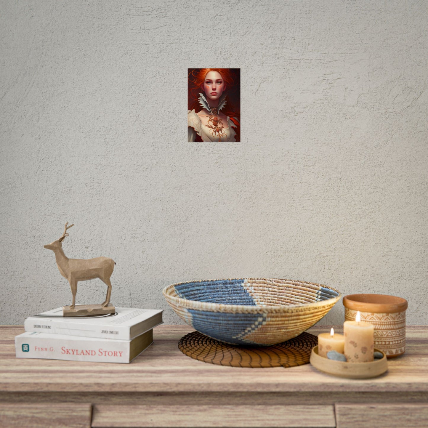 Portrait of a Redhead in Soft Light - Poster