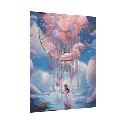Dreamscape of Whispers: Ethereal Realm Digital Artwork - Poster