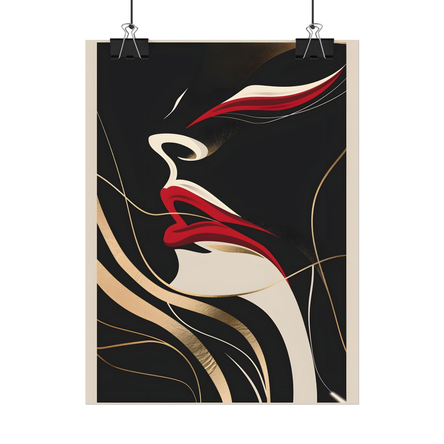 Elegant Art Nouveau Peacock: Timeless Vintage Beauty - Poster