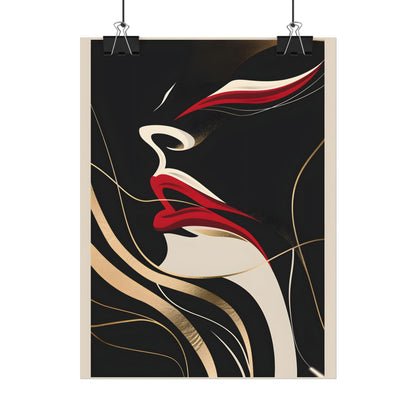 Elegant Art Nouveau Peacock: Timeless Vintage Beauty - Poster