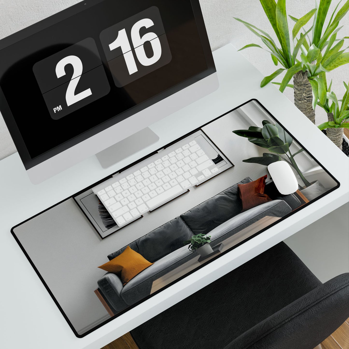 Minimalist Modern Living Room: Simple Furniture Art - Desk Mat