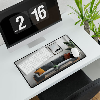 Minimalist Modern Living Room: Simple Furniture Art - Desk Mat