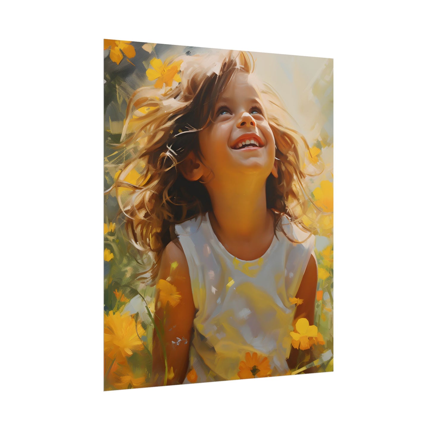 Childhood Innocence Portrait: A Candid Moment - Poster