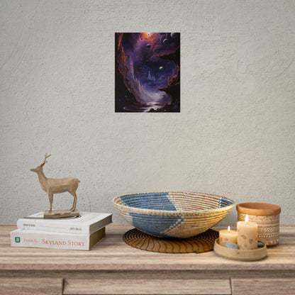 Black Hole Cosmic Odyssey: A Massive Planet's Journey Through Space - Poster