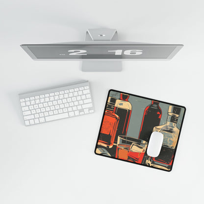 Vintage Classic Cocktail: Old-Fashioned Glass Artwork - Desk Mat